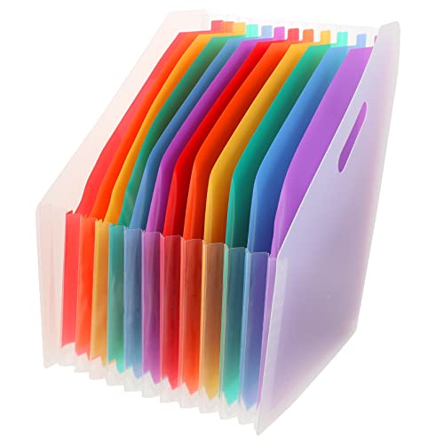 Angoily Ordner Organpaket Hängeregistraturhalter Speisekammerorganisatoren Und -aufbewahrung Hausanmeldung Quittungshalter-organisator Stehender Akkordeonhalter Datei Transparent Plastik von Angoily