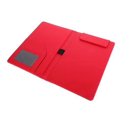Angoily Ordner Wordpad Clip Klemmbrett Mit Speicher Zwischenablage Faltbar Büro-schreibtafel Planke Tragbares Klemmbrett Lagerung Klein Office-dokumentenklammern Billboard Pu-leder Rot Angoily Ordner Wordpad Clip Klemmbrett Mit Speicher Zwischenablage Faltbar Büro-schreibtafel Planke Tragbares Klemmbrett Lagerung Klein Office-dokumentenklammern Billboard Pu-leder Rot von Angoily