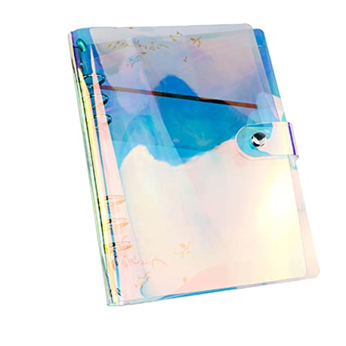 Angoily PVC Notizbuch Cover Bunten Kreativer Binder Für Lose Reisetagebuch Planer Und Schulmaterial Nachfüllbar Für Notizen Und Organisation von Angoily