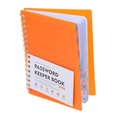 Angoily Passwortbuch Registerkarten Adresse Alphabetisch Mehrzweck Praktisch Multifunktional Diskret Praktisch Schlüssel Passwort Organizer Manager Tragbar Notizblock von Angoily