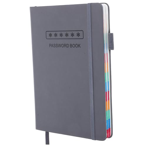 Angoily Passwortregistrierungsbuch Notizbuch für Website-Adresse Adresse Passwortbuch Passwort-Notizblock praktisches Passwort-Notizbuch Passwort Notebook Passwort -Broschüre Pu Grau Angoily Passwortregistrierungsbuch Notizbuch für Website-Adresse Adresse Passwortbuch Passwort-Notizblock praktisches Passwort-Notizbuch Passwort Notebook Passwort -Broschüre Pu Grau von Angoily