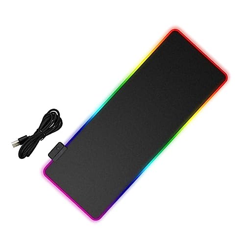 Angoily RGB LED Mauspad Wasserdichtes und Schmutzbeständiges Computer Accessoire für Gaming Büro und Zuhause Umweltfreundliches Material Leicht und Tragbar Angoily RGB LED Mauspad Wasserdichtes und Schmutzbeständiges Computer Accessoire für Gaming Büro und Zuhause Umweltfreundliches Material Leicht und Tragbar von Angoily