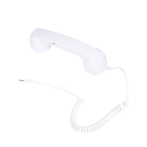 Angoily Retro Mikrofon Flexibel Tragbar Telefonhörer Für Telefon Strahlungssicherer Empfänger Telefonhörer Für Mobiltelefon Vintage Kabeltelefon Retro Telefonhörer Modell Weiß Angoily Retro Mikrofon Flexibel Tragbar Telefonhörer Für Telefon Strahlungssicherer Empfänger Telefonhörer Für Mobiltelefon Vintage Kabeltelefon Retro Telefonhörer Modell Weiß von Angoily
