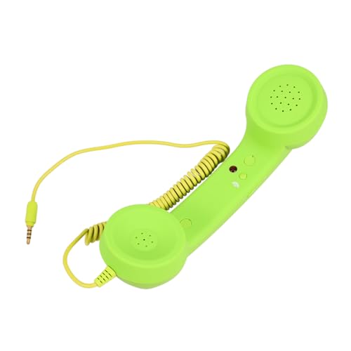 Angoily Retro -Mikrofon kabelgebundenes Mobilteil Kunststoff-Hörer Retro-Handy Vintage-Mobilteil Telefonhörer Handy Hörer Abs Hellgrün von Angoily