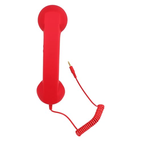 Angoily Retro -mikrofon Universeller Telefonhörer Retro-Handy Kunststoff-hörer Kabelgebundenes Mobilteil Vintage-mobilteil Handy Hörer Rot Abs Angoily Retro -mikrofon Universeller Telefonhörer Retro-Handy Kunststoff-hörer Kabelgebundenes Mobilteil Vintage-mobilteil Handy Hörer Rot Abs von Angoily