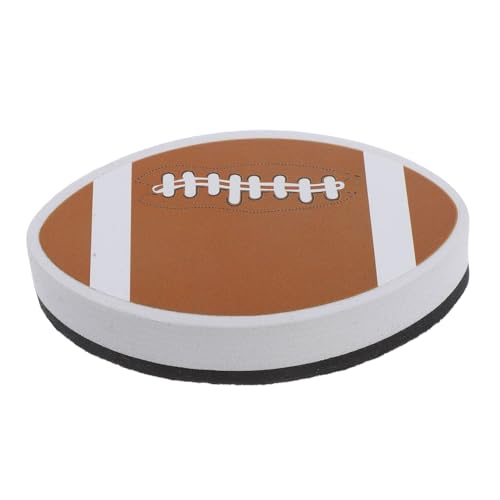 Angoily Rugby-radiergummi Magnetischer Whiteboard-radierer Trocken Abwischbare Tafeln Riesiger Radiergummi Trockenlöschbrett Whiteboard-marker Brown Eva-schwamm von Angoily