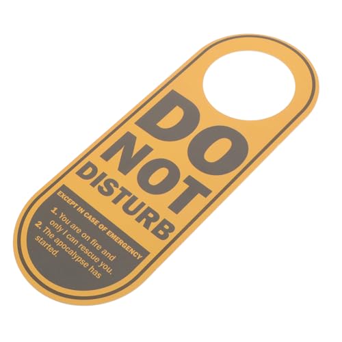 Angoily Schild „Bitte nicht stören“. Doppelseitiges Schild Zeichen nicht eingeben Schilder für Türklinken Vinyl Wanddekorationen Stopper Büro-Türschild Zeichen nicht stören Türschilder PVC von Angoily