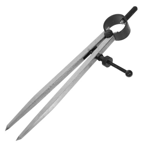 Angoily Schreibkompass Messgerät Tasche circle drawing tool multi werkzeug Bastelwerkzeug - Entwurfswerkzeug Schreinerwerkzeug woodcraft Geometrie Kompass praktischer Kompass Eisen Silver von Angoily