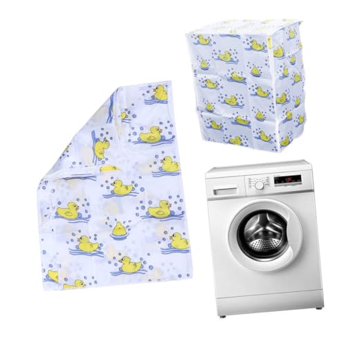 Angoily Schutzabdeckung Für Waschmaschine Wasserdichtes Polyester Satin Und Schmutzschutz Passgenauer Waschmaschinenbezug Ideal Für Frontlader Waschmaschinen von Angoily