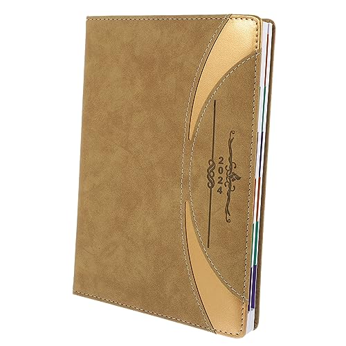Angoily Studenten Jahresnotizblock Agenda Planer Flexibler Einband Monatsplaner Kalender Notizblock Planer Notizbücher Notizbuch Für Die Planung Tagesagenda Notizbuch 2024 Planerbuch von Angoily