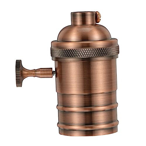 Angoily Vintage Lampenfassung Druckguss Retro Pendelleuchte Halter für Edison Glühbirnen Hitzebeständig für DIY Beleuchtung im Industriellen mit Mattem Finish von Angoily