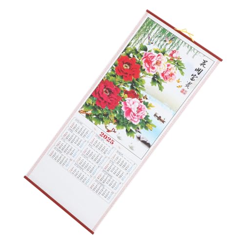 Angoily Wandkalender Frühlingsfest Kalender Mondkalender 2025 Monate Scrollkalender 2025 Advent geburtstagsgeschenk geburtstagskalender täglich hängender Kalender Planungskalender Papier von Angoily