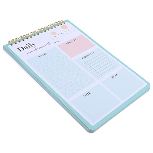 Angoily Zeitmanagement-Notizblock Notizbücher für die Arbeit Liste wöchentlich Kalenderplaner schülerkalender büromaterial Akademisches Planermanagement Zeitplan-Notizblock Papier Green von Angoily