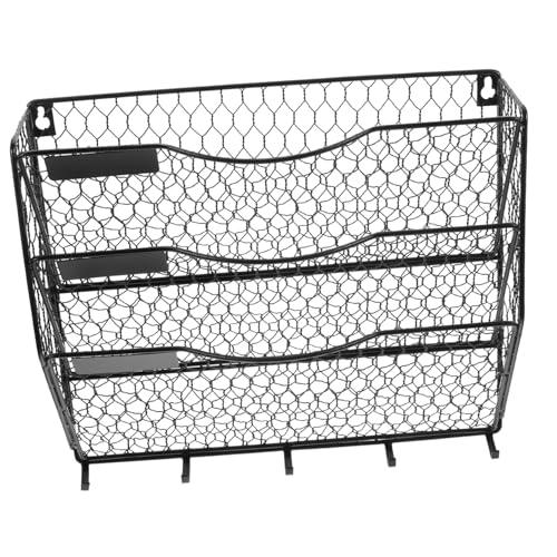 Angoily Zeitschriftenständer An Der Wand Montiert Zeitschriftenhalter Wandhalterung Zeitschriftenständer Zur Wandmontage Suspension Aktenhalterkorb Drahtkorb Zur Wandmontage Eisen Black von Angoily
