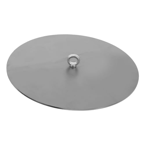 Angoily universelle Herddeckel für den einzug easy putz Feuerschutz Abdeckung fireproof feuerfeste Ofen Fritteuse braten wok Ersatz-Herddeckel Ersatz-Herdabdeckung Eisen Silver von Angoily