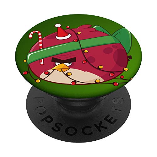 Angry Birds Christmas Terence Offizielles Merchandise PopSockets PopGrip: Ausziehbarer Sockel und Griff für Handys/Tablets mit Tauschbarem Top von Angry Birds