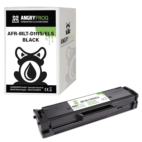 Angry Frog 1x Toner kompatibel zu MLT-D111S für Samsung M2026W, M2022W, M2022, M2070W, M2070FW, M2020, M2000 - MLTD111S/ELS von Angry Frog