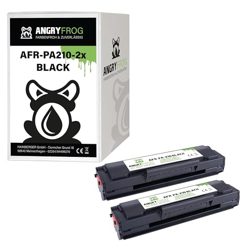 Angry Frog 2X Toner Kompatibel PA210 BK für Pantum P2502W P2500W M6550NW M6500W M6558NW M6608NW M6600NW von Angry Frog