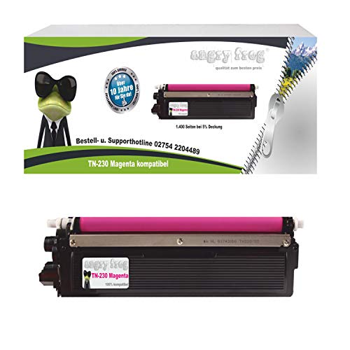 Magenta Toner für Brother TN-230 DCP-9010 Brother DCP-9010 CN Brother HL 3040 CN Brother HL 3070 CW Brother MFC-9120 CN Brother MFC-9320 CW von Angry Frog