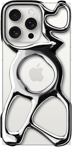 Angry miao Leere Handyhülle für iPhone 16 Pro (nur MagSafe), MagSafe-kompatibel, 22 g leicht, wärmeableitend, reichlich Schutz von Angry miao