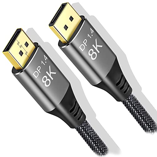 Angusplay DisplayPort Kabel 1.4 7M DP Kabel Displayport auf Displayport unterstützt 8K 60Hz, 4K 144Hz, 32,4 Gbit/s, HDR Video für PC Monitor (7M) von Angusplay