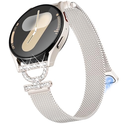 Aniaboho 20mm Metall Armband Kompatibel für Samsung Galaxy Watch 7 Fe 6 5 4 5 Pro Armband 44mm 40mm 45mmWatch 6 Classic 47mm 43mmWatch 4 Classic 42mm, D-förmige Edelstahl Metallarmband, Polarstern Aniaboho 20mm Metall Armband Kompatibel für Samsung Galaxy Watch 7 Fe 6 5 4 5 Pro Armband 44mm 40mm 45mmWatch 6 Classic 47mm 43mmWatch 4 Classic 42mm, D-förmige Edelstahl Metallarmband, Polarstern von Aniaboho