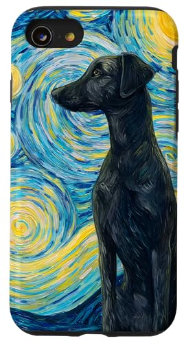 Hund Galaxy Night Starry Nature Hülle für iPhone SE (2020) / 7 / 8 von Animal Designs by Dennex