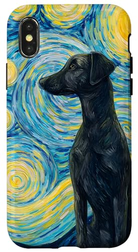 Hund Galaxy Night Starry Nature Hülle für iPhone X/XS Hund Galaxy Night Starry Nature Hülle für iPhone X/XS von Animal Designs by Dennex
