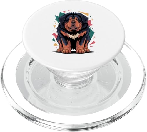 Abstract Art Tibetan Mastiff PopSockets PopGrip für MagSafe von Animal Dog Lover Gifts