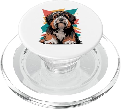 Abstract Art Tibetan Terrier PopSockets PopGrip für MagSafe von Animal Dog Lover Gifts