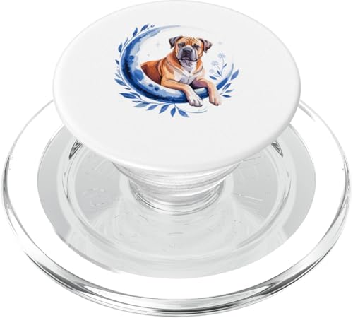 Crescent Moon Boerboel Boerboels PopSockets PopGrip für MagSafe von Animal Dog Lover Gifts