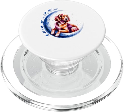Crescent Moon Irish Setter PopSockets PopGrip für MagSafe von Animal Dog Lover Gifts