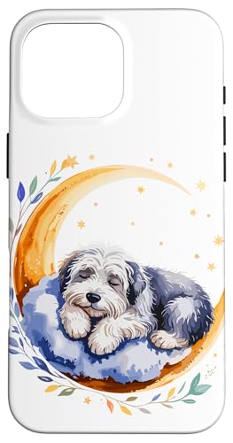 Crescent Moon Old English Sheepdog Hülle für iPhone 16 Pro Max Crescent Moon Old English Sheepdog Hülle für iPhone 16 Pro Max von Animal Dog Lover Gifts