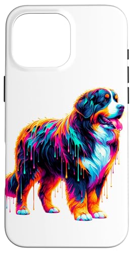 Dripping Paint Art Bernese Mountain Dog Berner Hülle für iPhone 16 Pro Max Dripping Paint Art Bernese Mountain Dog Berner Hülle für iPhone 16 Pro Max von Animal Dog Lover Gifts