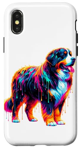 Dripping Paint Art Bernese Mountain Dog Berner Hülle für iPhone X/XS Dripping Paint Art Bernese Mountain Dog Berner Hülle für iPhone X/XS von Animal Dog Lover Gifts