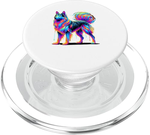 Dripping Paint Art Hund Welpe Hunde Welpen PopSockets PopGrip für MagSafe von Animal Dog Lover Gifts