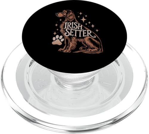 Floral Whimsical Irish Setter PopSockets PopGrip für MagSafe von Animal Dog Lover Gifts