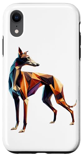 Origami Art English Greyhound English Sighthound Hülle für iPhone XR von Animal Dog Lover Gifts