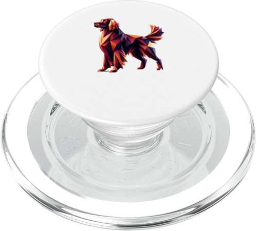 Origami Art Irish Setter PopSockets PopGrip für MagSafe von Animal Dog Lover Gifts