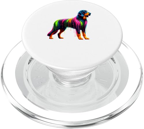 Paint Art Bavarian Mountain Scent Hound PopSockets PopGrip für MagSafe von Animal Dog Lover Gifts