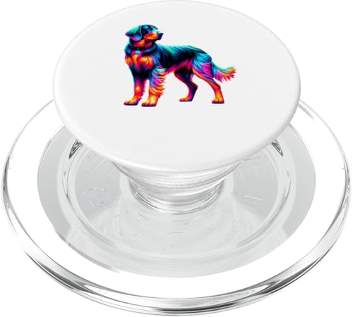 Paint Art Bavarian Mountain Scent Hound PopSockets PopGrip für MagSafe von Animal Dog Lover Gifts