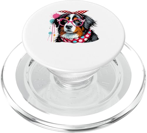 Paint Art Bernese Mountain Dog Berner Painter Artist PopSockets PopGrip für MagSafe von Animal Dog Lover Gifts