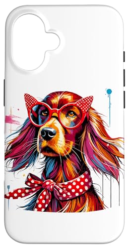 Paint Art Irish Setter Painter Artist Hülle für iPhone 16 Paint Art Irish Setter Painter Artist Hülle für iPhone 16 von Animal Dog Lover Gifts