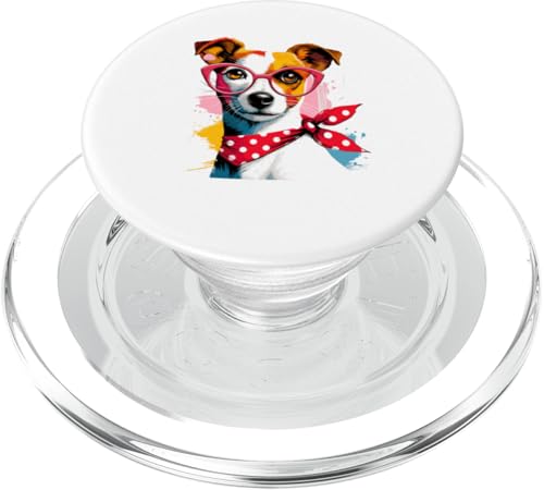 Paint Art Jack Russell Terrier Painter Artist PopSockets PopGrip für MagSafe von Animal Dog Lover Gifts