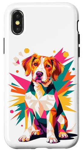 Polygonal Abstract Art Brittany Dog Brittany Spaniel Hülle für iPhone X/XS Polygonal Abstract Art Brittany Dog Brittany Spaniel Hülle für iPhone X/XS von Animal Dog Lover Gifts