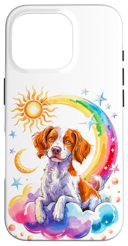 Rainbow Clouds Brittany Dog Brittany Spaniel Hülle für iPhone 16 Pro Rainbow Clouds Brittany Dog Brittany Spaniel Hülle für iPhone 16 Pro von Animal Dog Lover Gifts