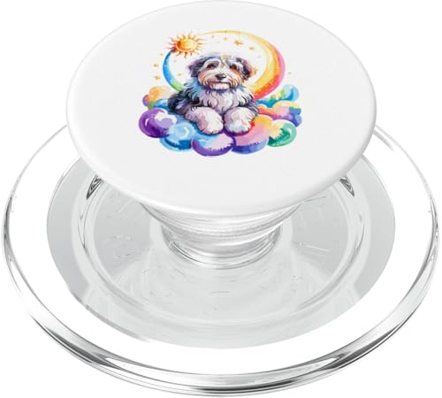 Rainbow Clouds Old English Sheepdog PopSockets PopGrip für MagSafe Rainbow Clouds Old English Sheepdog PopSockets PopGrip für MagSafe von Animal Dog Lover Gifts