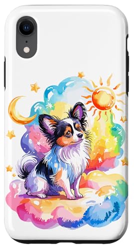 Rainbow Clouds Papillon Dog Continental Toy Spaniel Hülle für iPhone XR Rainbow Clouds Papillon Dog Continental Toy Spaniel Hülle für iPhone XR von Animal Dog Lover Gifts