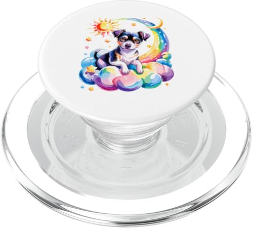 Rainbow Clouds Rat Terrier PopSockets PopGrip für MagSafe Rainbow Clouds Rat Terrier PopSockets PopGrip für MagSafe von Animal Dog Lover Gifts