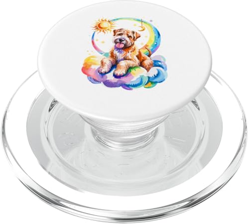 Rainbow Clouds Soft Coated Wheaten Terrier PopSockets PopGrip für MagSafe Rainbow Clouds Soft Coated Wheaten Terrier PopSockets PopGrip für MagSafe von Animal Dog Lover Gifts
